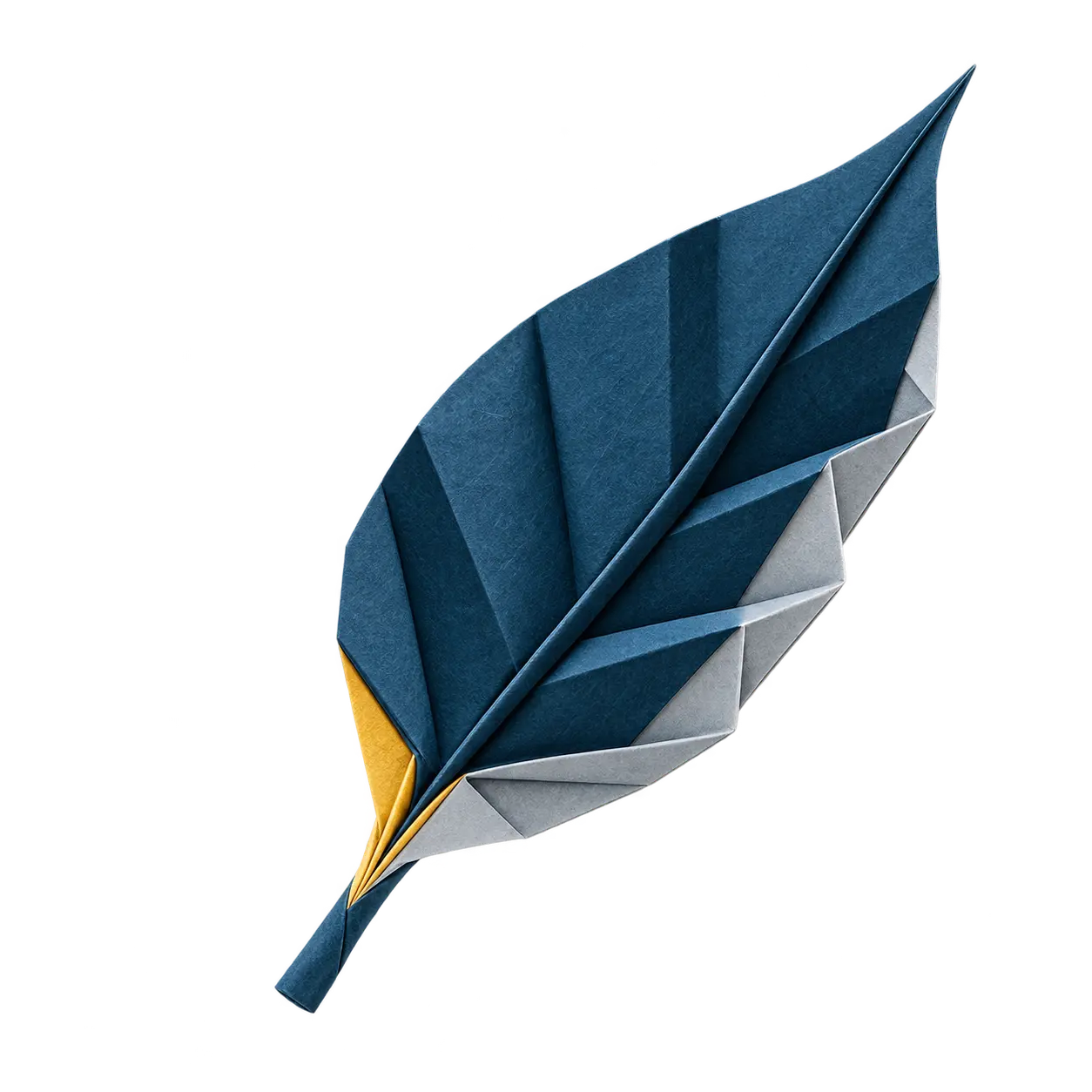 Origami leaf
